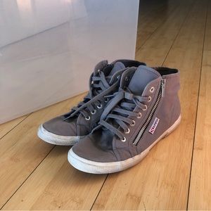 SUPERGA Womens Athletic Shoes Size 8.5 Grey